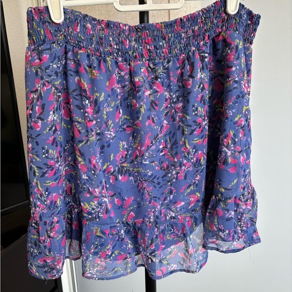 Blue floral mini skirt- French Connection - Picture 4 of 5